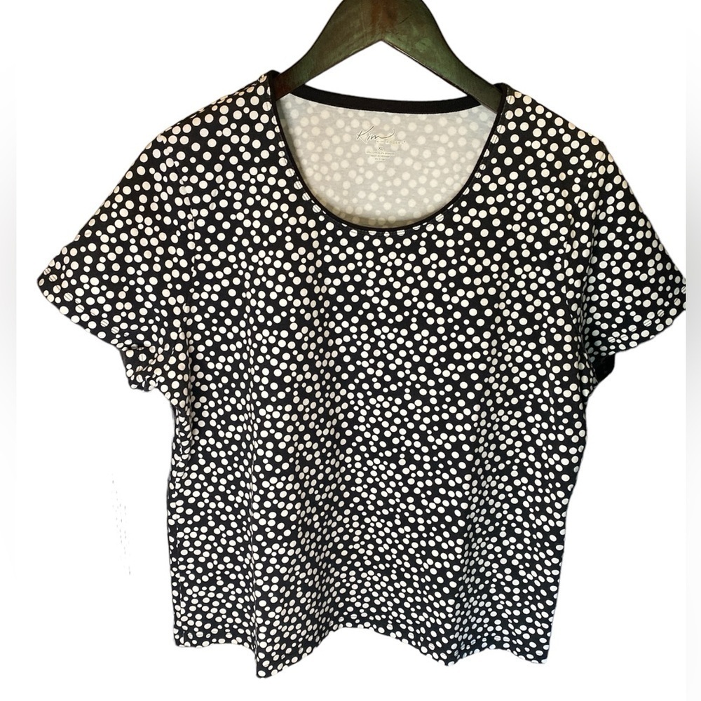 Ladies short sleeve bubble top by Kim Roger’s XL